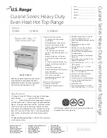 U.S. Range C0836-8 Specifications preview