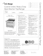 Preview for 1 page of U.S. Range C836-7 Specifications