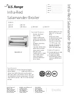 U.S. Range Infra-Red Salamander Broiler BS-CX Specifications preview