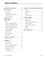 Preview for 3 page of U.S. Range PERFORMER S Series Installation And Operation Manual