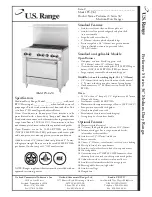 U.S. Range PS-6-26 Specifications предпросмотр