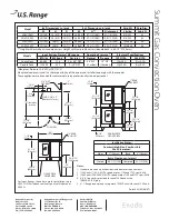 Предварительный просмотр 2 страницы U.S. Range SGM-100D1 Specifications
