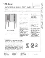 Предварительный просмотр 1 страницы U.S. Range SUMG‑100D1 Specifications