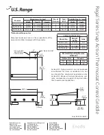 Предварительный просмотр 2 страницы U.S. Range Thermostat Control Griddle RGTSA-2424-1 Specification Sheet