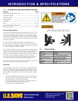 Предварительный просмотр 2 страницы U.S.SAWS CORE EZ US28000 Operating Manual