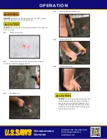 Предварительный просмотр 7 страницы U.S.SAWS CORE EZ US28000 Operating Manual