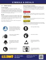 Preview for 3 page of U.S.SAWS CORE EZ Operating Manual