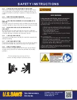 Preview for 5 page of U.S.SAWS CORE EZ Operating Manual