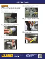 Preview for 8 page of U.S.SAWS CORE EZ Operating Manual