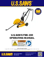 Предварительный просмотр 1 страницы U.S.SAWS FSB-150 Operating Manual