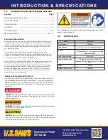 Preview for 2 page of U.S.SAWS TC-7 Operating Manual