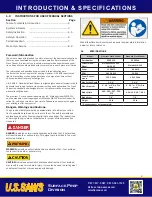 Preview for 2 page of U.S.SAWS TUC-POINTER Operating Manual