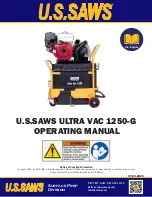 U.S.SAWS ULTRA VAC 1250-G Operating Manual preview