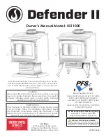 U.S. Stove Defender II Owner'S Manual preview