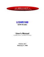 U.S. Wireless Data USWD500 User Manual preview