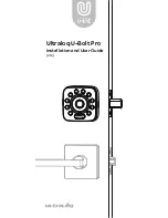 U-tec Ultraloq U-Bolt Pro Installation And User Manual preview