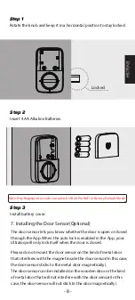 Preview for 9 page of U-tec Ultraloq U-Bolt WiFi Installation And User Manual