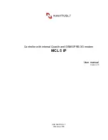 Preview for 1 page of UAB NAVITUS LT MCL 5 IP User Manual