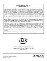 Preview for 28 page of UAS CLARCOR Smog-Hog SHN-10 Owner'S Manual