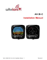 Предварительный просмотр 1 страницы uAvionix AV-30-S Installation Manual