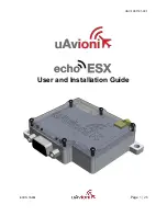 uAvionix echoESX User And Installation Manual preview