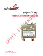 uAvionix ping200X User And Installation Manual preview