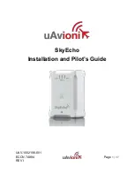 Предварительный просмотр 1 страницы uAvionix SkyEcho Installation And Pilot'S Manual