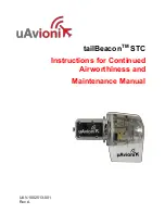 uAvionix tailBeacon STC Instructions For Continued Airworthiness And Maintenance Manual preview