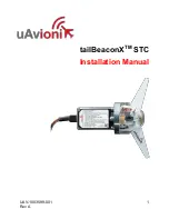 uAvionix tailBeaconX STC Installation Manual preview