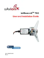 Preview for 1 page of uAvionix tailBeaconX TSO User And Installation Manual