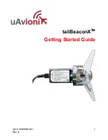 Предварительный просмотр 1 страницы uAvionix tailBeaconX Getting Started Manual