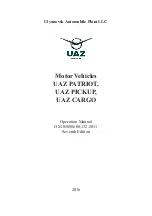 Предварительный просмотр 1 страницы UAZ CARGO Operation Manual