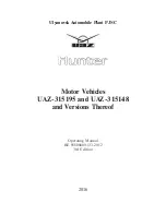 Preview for 1 page of UAZ HUNTER 315148 Operating Manual