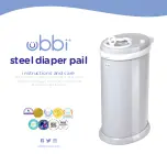 ubbi Steel diaper pail Instructions And Care preview