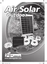 ubbink Air Solar 100 Outdoor Operating Manual предпросмотр