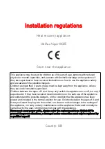 Preview for 3 page of ubbink UWA-2E Installation Regulations