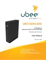 Ubee UBC1329AA00 User Manual preview