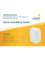 Ubee UBH1706-AA00 Quick Installation Manual предпросмотр