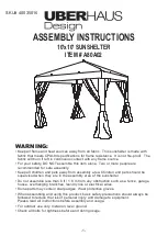 UBERHAUS DESIGN 40035016 Assembly Instructions Manual preview