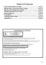 Preview for 2 page of UBERHAUS DESIGN 83035029 Operator'S Manual