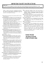 Preview for 3 page of UBERHAUS DESIGN 83035030 Operator'S Manual