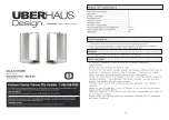 Preview for 1 page of UBERHAUS DESIGN 98495021 Operator'S Manual