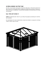 Preview for 2 page of UBERHAUS DESIGN Sonoma 38115059 Operator'S Manual