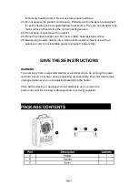 Preview for 4 page of Uberhaus 10635000 Operator'S Manual