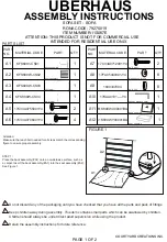 Uberhaus 11S067E Assembly Instructions preview