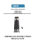 Uberhaus 1820 Owner'S Manual preview