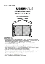 Preview for 1 page of Uberhaus 37215052 Assembly Instructions Manual