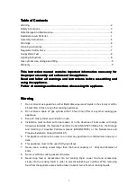 Preview for 2 page of Uberhaus 70005021 Operator'S Manual