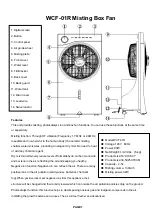 Preview for 2 page of Uberhaus Design WCF-01R Operator'S Manual