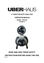 Uberhaus FSQQ-B Operation Manual preview